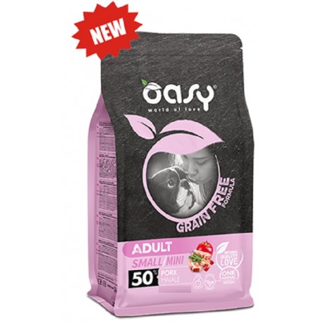 Oasy Grain Free Adult Small And Mini Pork - 2.5 Kg