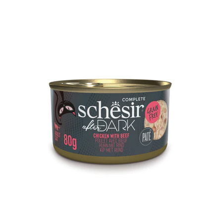 Schesir Cat's wet food After Dark Chicken With Beef 80gr