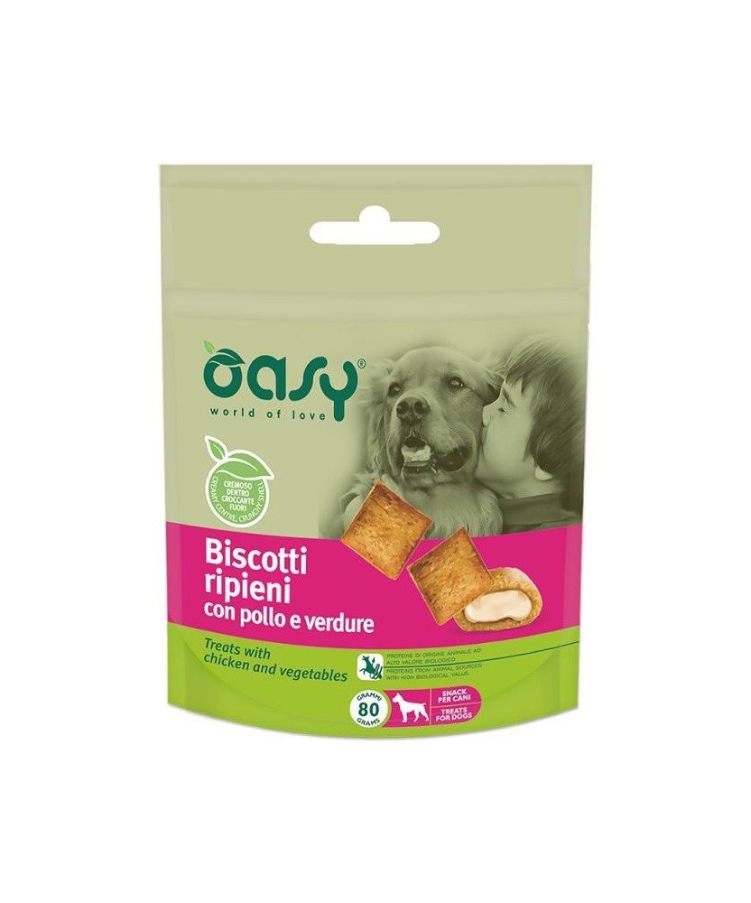 Oasy Snack Dog - Biscuits With Chicken And Vegetables 80 Gr - 80gr