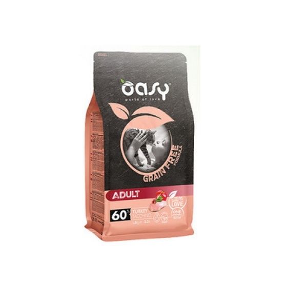 Oasy Cat Adult Grain Free With Turkey - 7.5 Kg