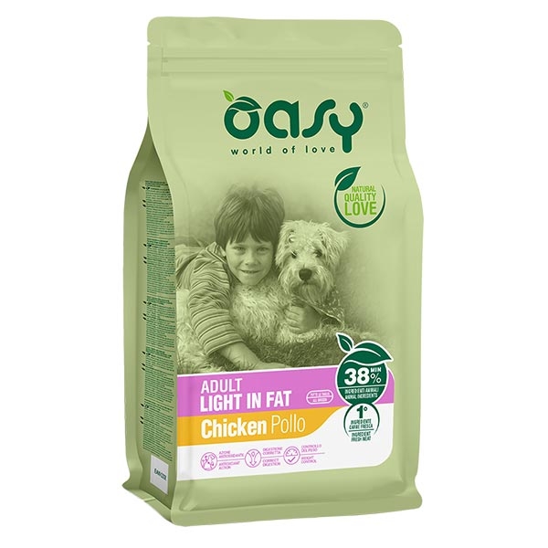 Oasy Dog Adult Light - 12 Kg
