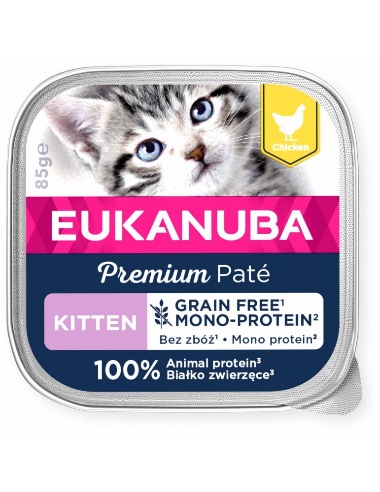 Eukanuba Kitten Chicken Grain Free Pate 85Gr