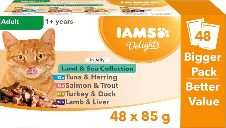 Iams Cat Pouch Land & Sea Collection In Jelly 85Gr