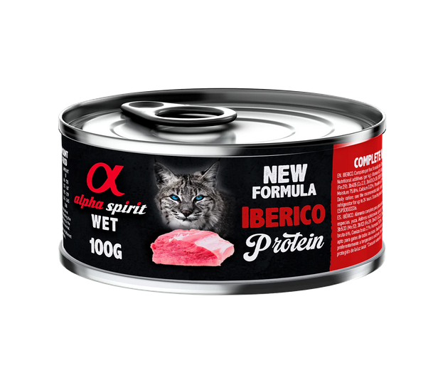 Alpha Spirit Adult Iberico Wet Cat Food - 100gr