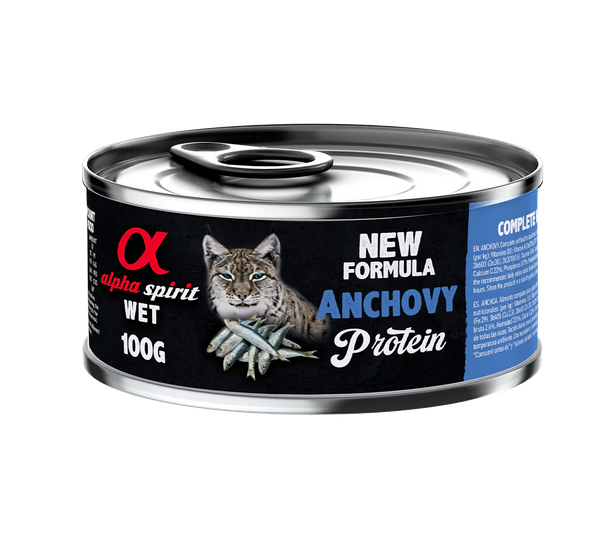 Alpha Spirit Adult Anchovy Wet Cat Food - 100gr