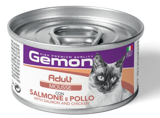 Gemon Cat Adult Chicken And Salmon Mousse 85Gr
