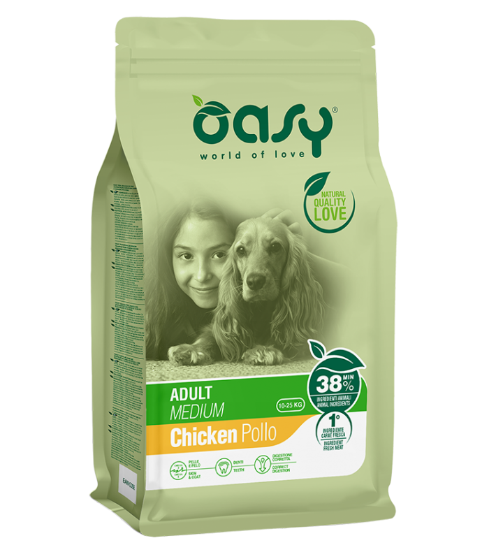 Oasy Dog Adult Medium - 12 Kg