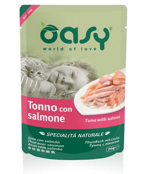 Oasy Tuna With Salmon (pouch) - 70gr