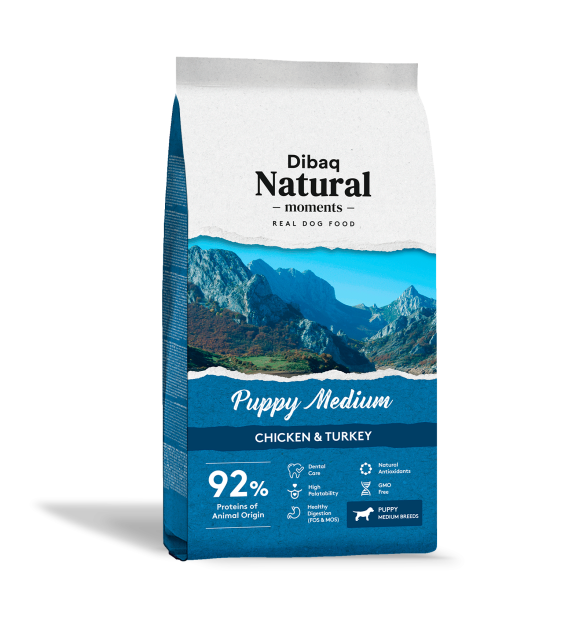 Dibaq Natural Moments Puppy Medium Chicken & Turkey - 15 Kg