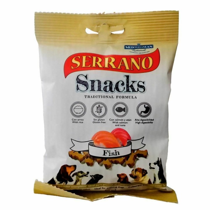 Mediterranean Serrano Snacks With Salmon And Tuna - 100gr