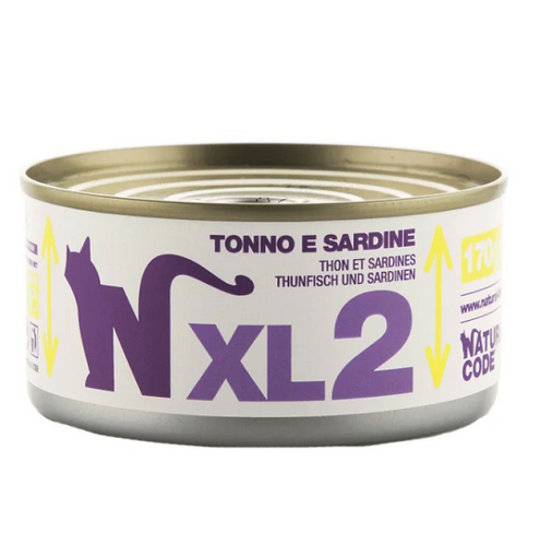 Natural Code Xl 2 Cat Tuna & Sardines - 170gr