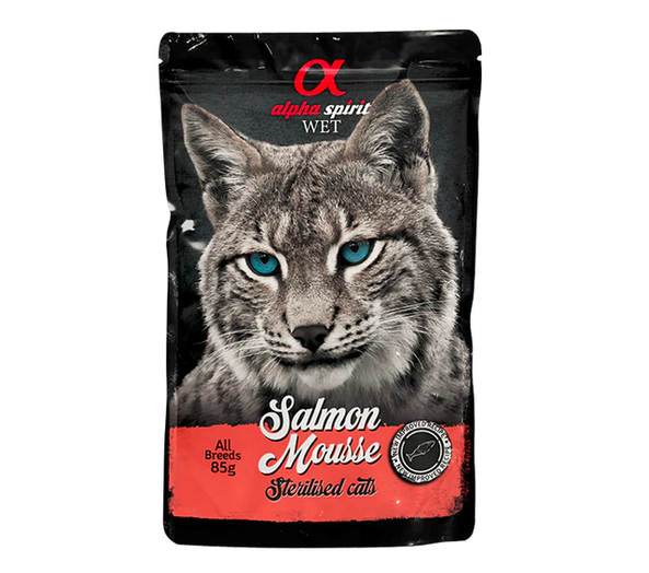 Alpha Spirit Salmon Mousse For Sterilized Cats - 85gr