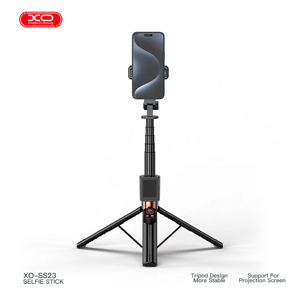 SS23 Smart Screen Projection Bluetooth Selfie Stick / Camera Aid (with 2 Fill Lights)