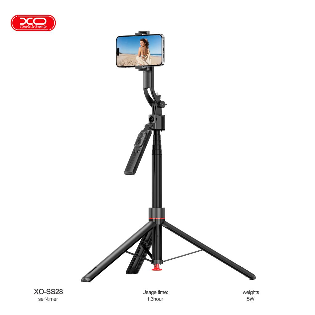 SS28 AI Intelligent Face Tracking Balance Steady Shot Live Stands Jumping Pole Selfie Stick