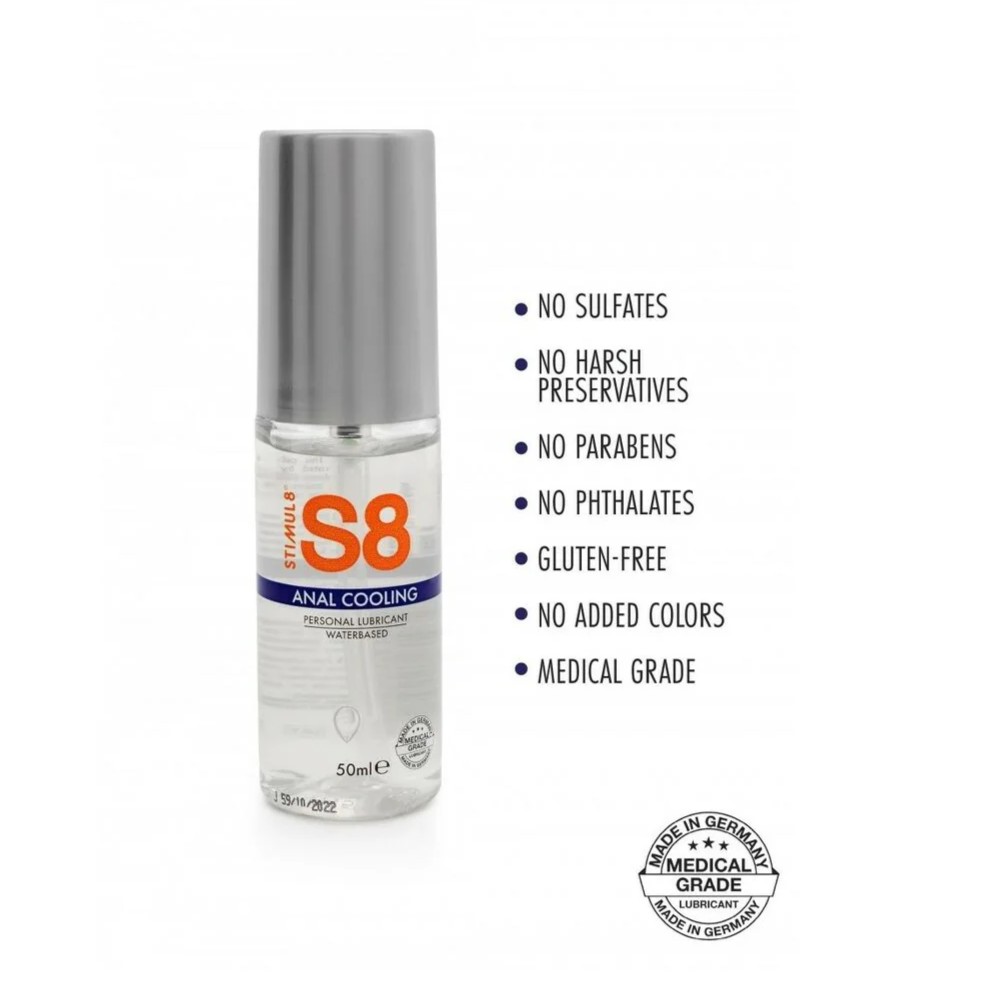 S8 ANAL COOLING WATERBASED LUBE 50 ML