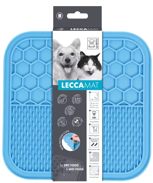 M-PETS Lecca Mat Blue M Size: 21 x 21 x 1 cm