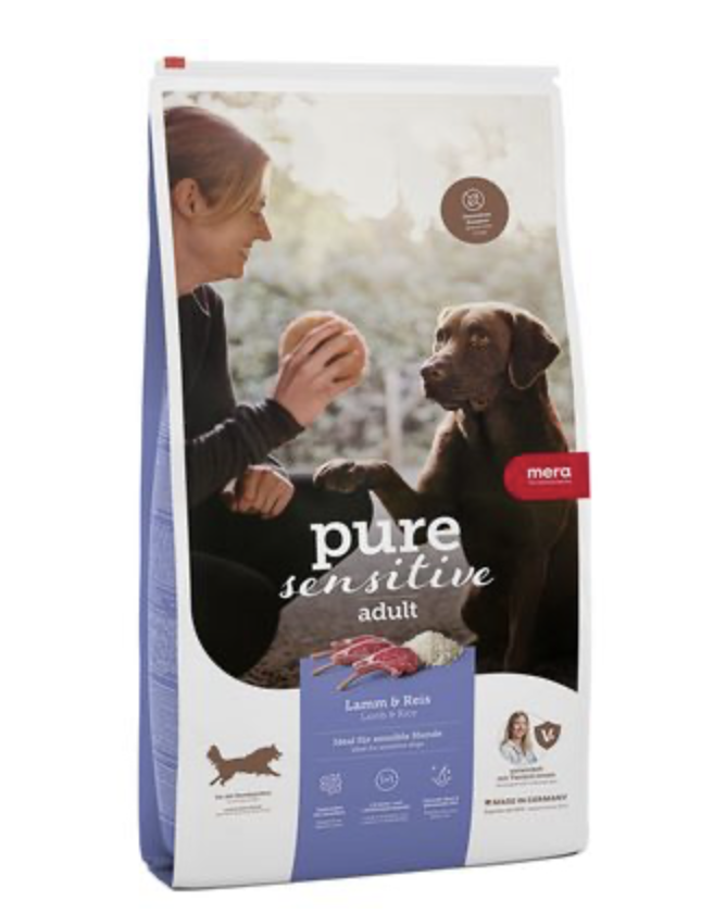Mera Dog Food Pure Sensitive Adult Lamb And Rice - 12.5 Kg