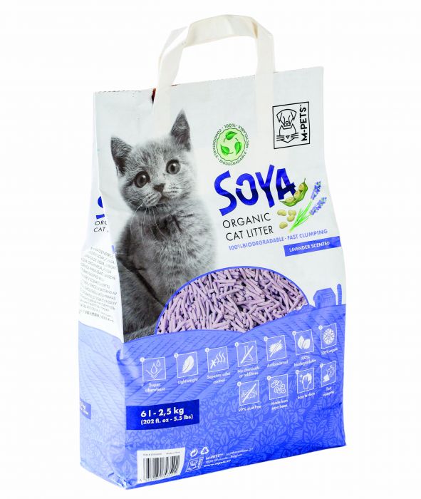 M-Pets - Soya Organic Lavender Cat Litter - 6 Kg