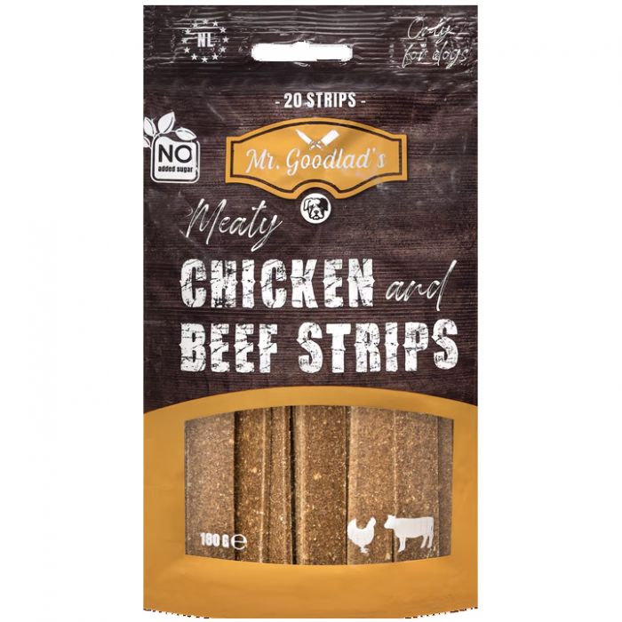 Mr Goodlad's Premium Chicken & Beef Strips - 100gr