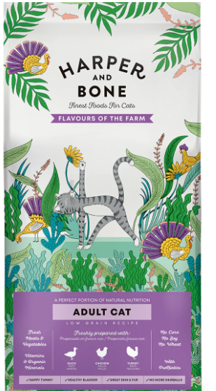 Harper & Bone Flavours Of The Farm Adult Cat Dry Food - 2 Kg
