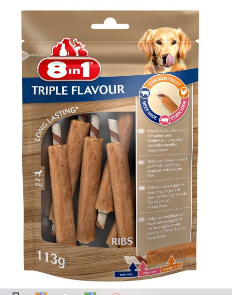 8In1 Ribs 8In1 Triple Flavour 113Gr