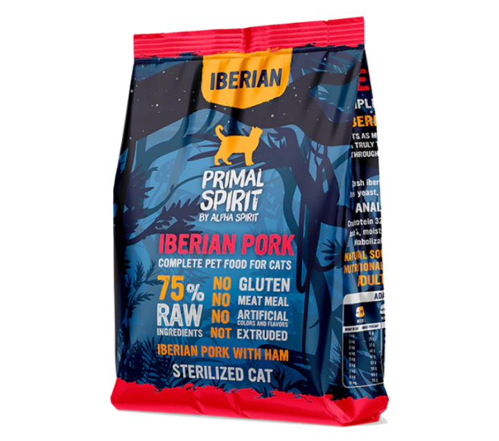 Primal Spirit Pork For Sterilized Cat Dry Food - 1 Kg