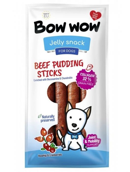Bow Wow - Beef Pudding Sticks & Collagen 6Pcs