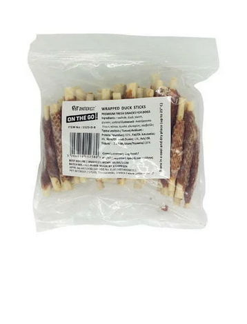 Pet Interest On The Go Wrapped Sticks With Duck - 55gr
