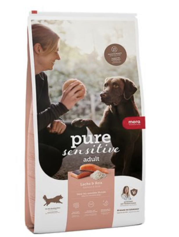 Mera Dog Pure Sensitive Adult Salmon And Rice - 1 Kg