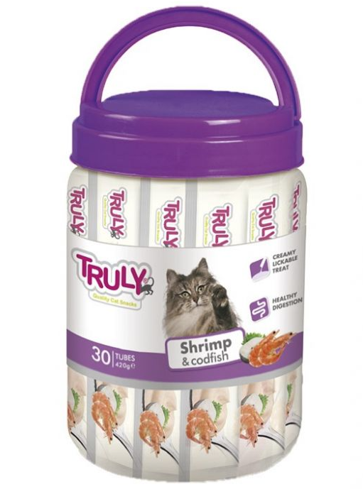 Truly Creamy Lickable Shrimp And Cod Variety Pack - 420gr