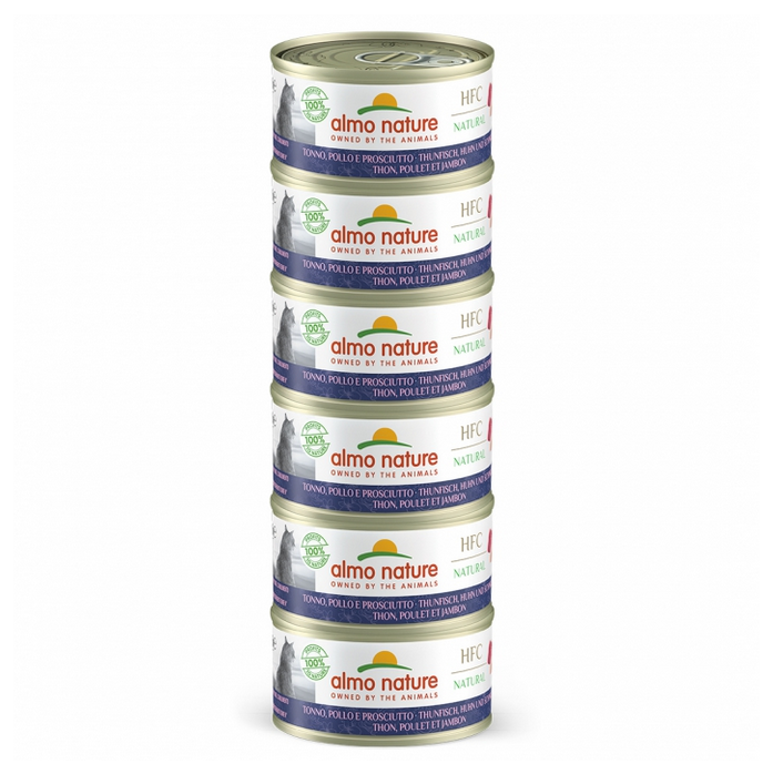 Almo Nature Hfc With Tuna, Chicken And Ham - 700gr