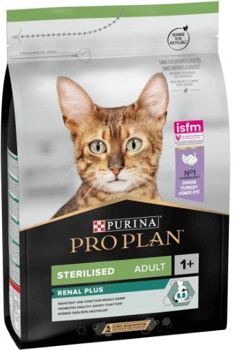 Pro Plan Sterilised Adult Cat Turkey 1+ - 3 Kg
