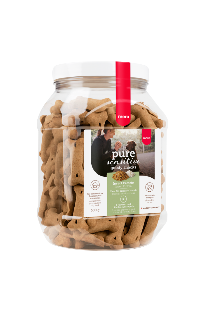Mera Dog Goody Snacks Pure Sensitive Insect Protein And Rice - 600gr