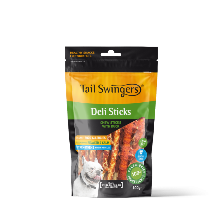 Tails Swingers Rawhide Deli Sticks Duck - 100gr