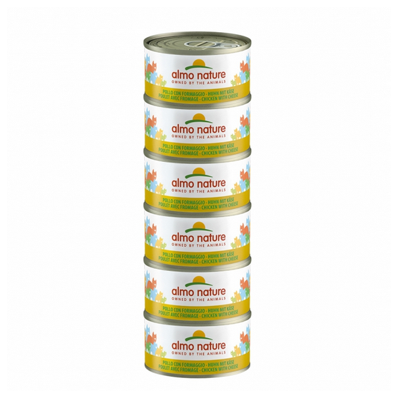 Almo Nature Hfc Mega Chicken And Cheese 6X70Gr - 420gr