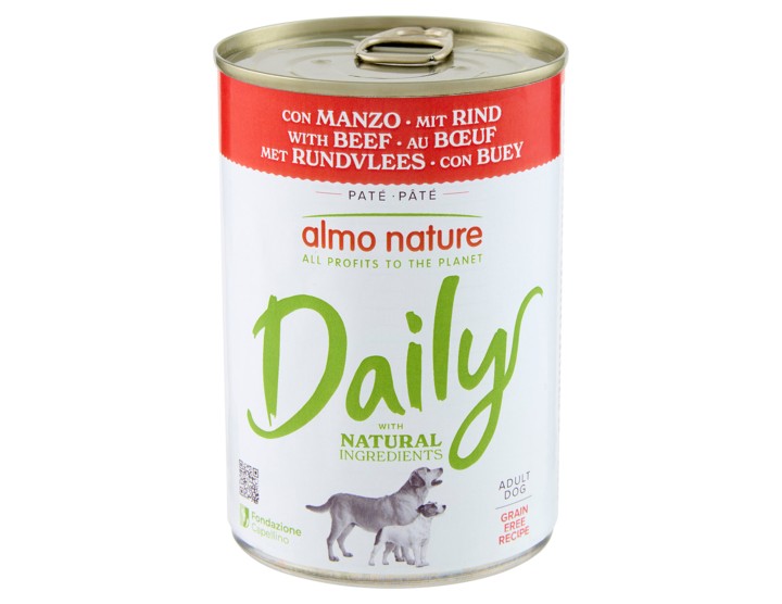 Almo Nature Daily Beef Dog Recipe - 400gr