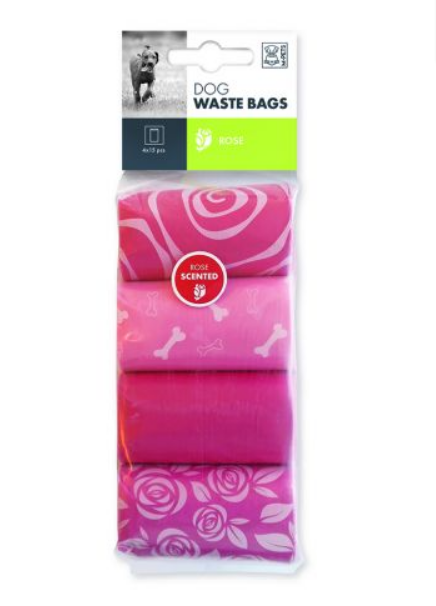 M-Pets Waste Bags Rose Scent