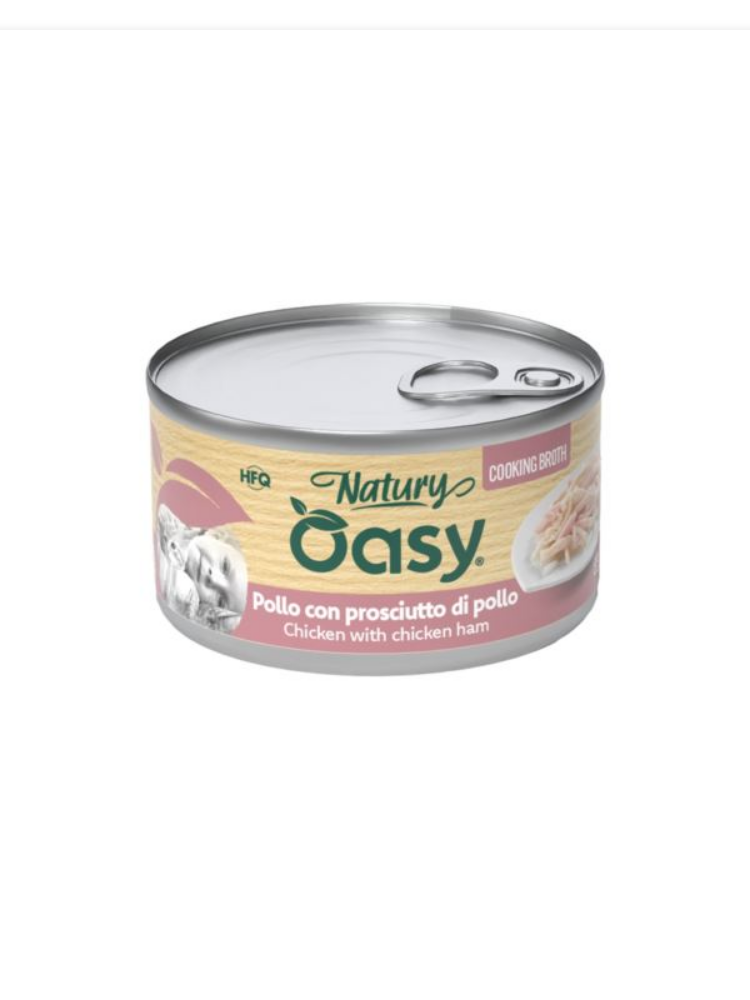 Oasy Wet Cat Natury Cooking Broth - Chicken With Ham - 85gr