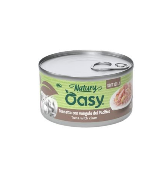 Oasy Wet Cat Natury Soft Jelly - Tuna With Clams - 85gr
