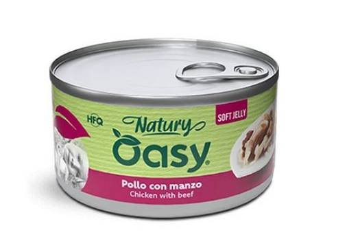 Oasy Natury Chicken With Beef In Soft Jelly - 85gr