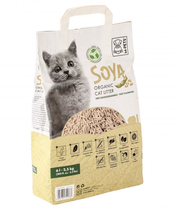 M-Pets - Soya Organic Cat Litter - 10 Kg