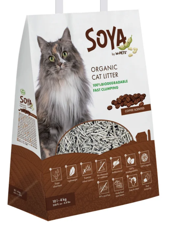M-Pets Soya Organic Coffee Cat Litter - 6 Kg