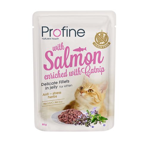 Profine Kitten Pouch Fillets In Jelly With Salmon - 850gr
