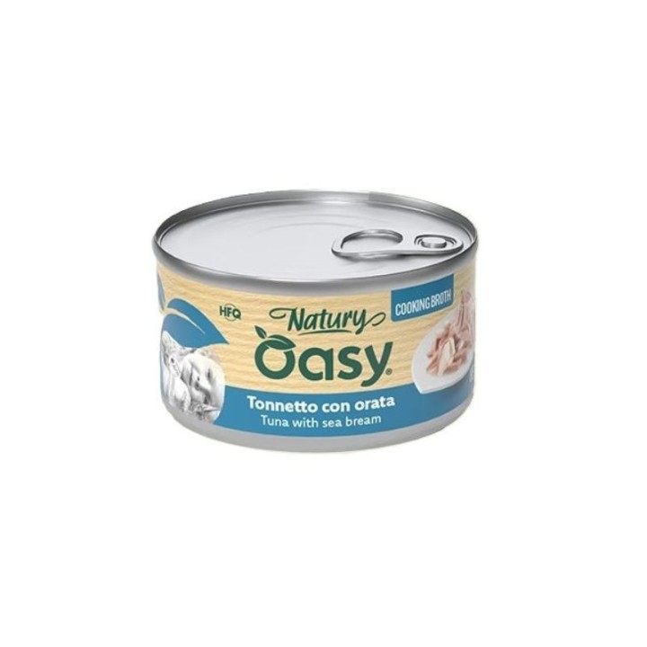 Oasy Wet Cat Natury Cooking Broth Tuna With Sea Bream - 85gr