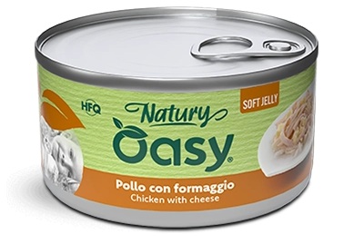 Oasy Wet Cat Natury Soft Jelly - Chicken With Cheese - 150gr