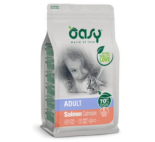 Oasy Cat Adult Salmon - 300gr