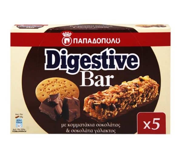 DIGESTIVE MILK CHOCOLATE&CHOCO CHIPS5X28