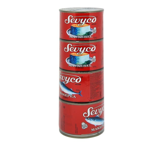 Sevyco Mackerel In Water 4Pcs X 200Gr