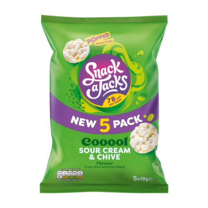 Snack A Jacks Sour Cream & Chive 5X19Gr
