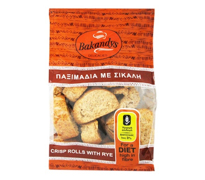 Bakandys Crisp Rools With Rye 250Gr